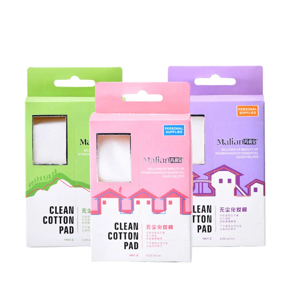 100 шт. органические хлопковые накладки для лица в Корейском стиле Очищение