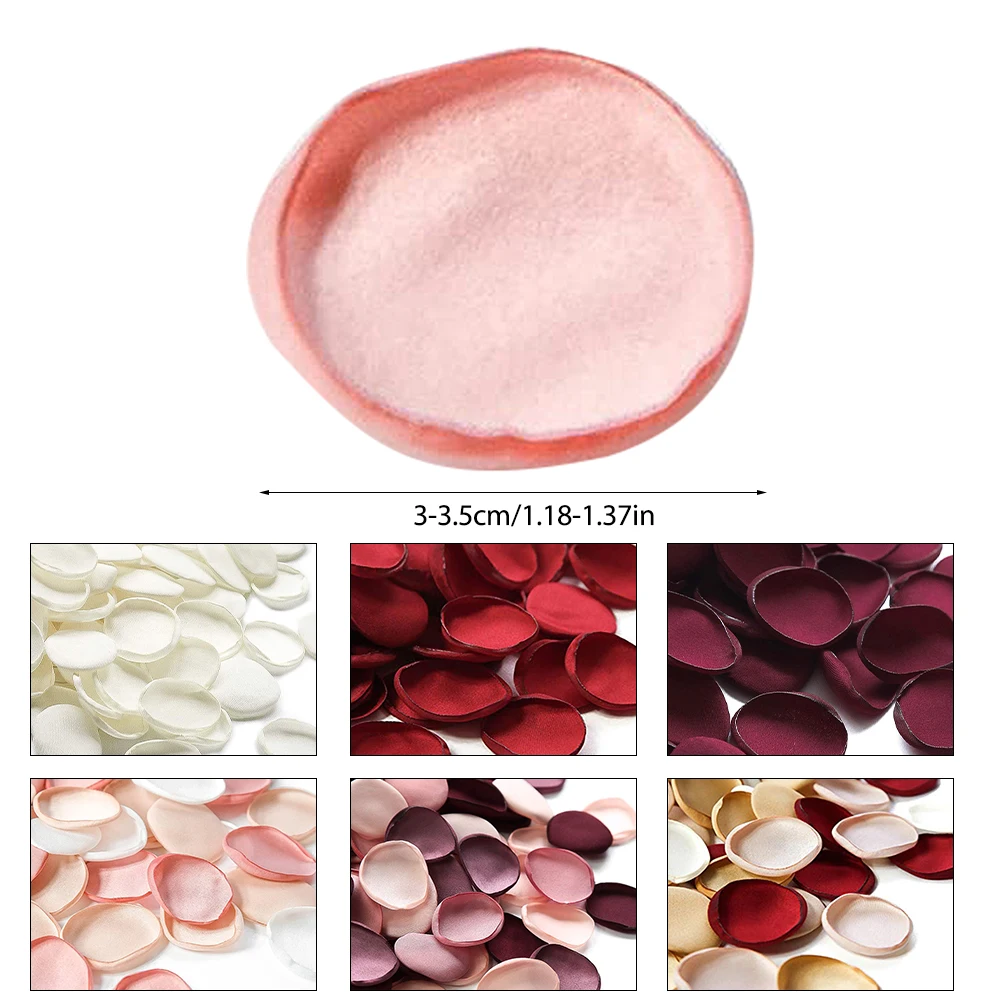 

200Pcs/Bag Hand Made Rose Petals For Wedding Artificial Mixed Color Silk Flower Romantic Marriage Decoration Valentine Props New