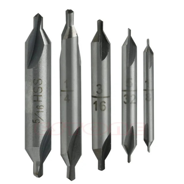 5 шт. центр HSS 60 градусов Точечные сверла комбинированные высокоскоростной