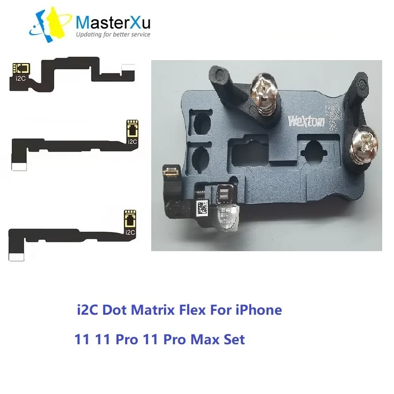 

Точечный матричный кабель i2C и ремонтный прибор Wextom Faceid 5 в 1 для iP11 11 11 Pro 11 Pro Max
