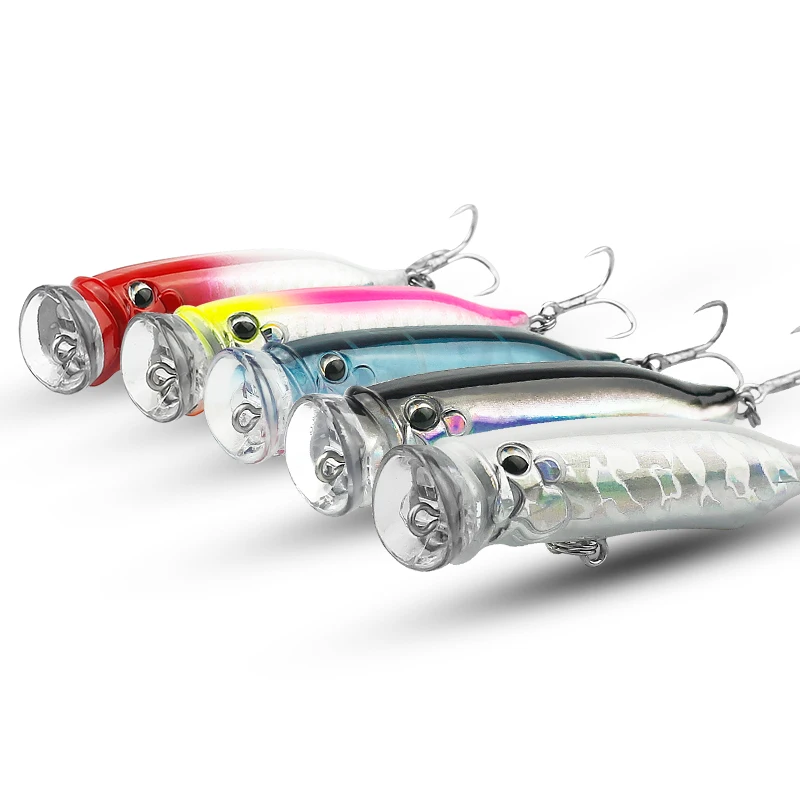 Topwater Popper приманка для рыбной ловли 80 мм 11 5 г кренкбейты искусственная жесткая