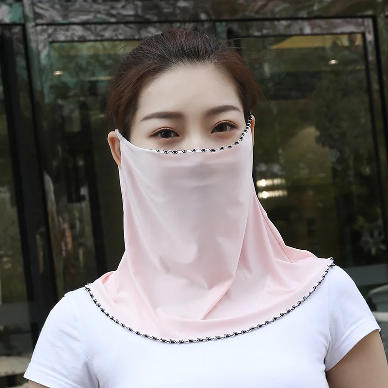 Летняя Новинка однотонный солнцезащитный ошейник для езды на открытом воздухе