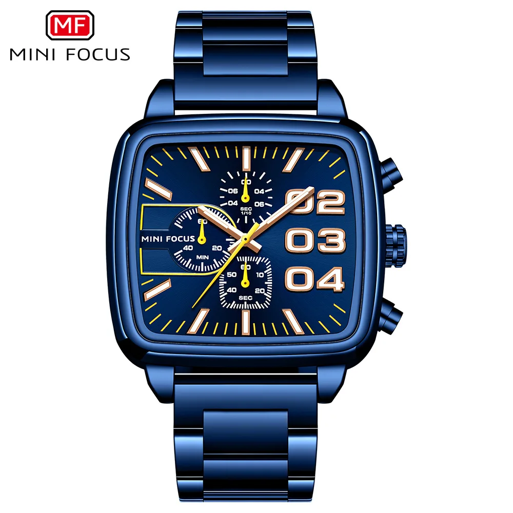 

Men's multi-function watch waterproof quartz watch, luminous steel band, men's watch 0314G