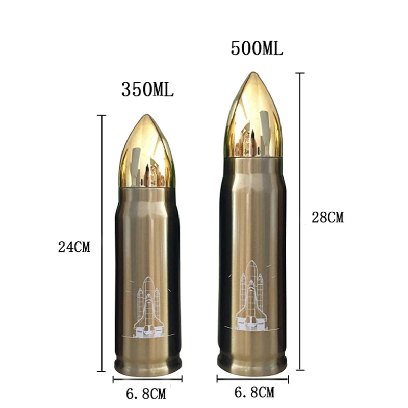 

High Quality Stainless Steel Bullet Heat Preservation Cup Portable Travel Vacuum Heat Office Water Cups Personalized Drinkware