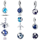 Подвеска-бусина из серебра с изображением земли