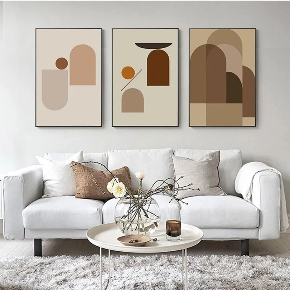 

Nordic Abstract Geometric Minimalist Canvas Printing Paintings Posters Wall Art Picture for Living Room Home Decor No Frame