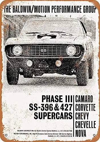 

Performance Cars Vintage Novelty Metal Aluminum Sign for Men Home Decor 8 x 12Inch