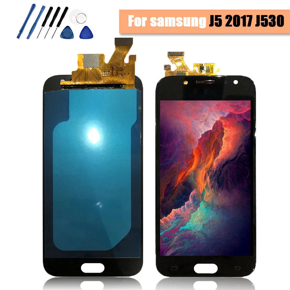 100% протестированная работа для Samsung J5 Pro 2017 J530 ЖК дисплей AMOLED сенсорный экран