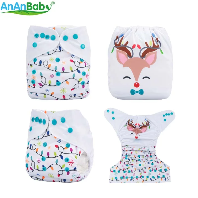 {AnAnBaby} новое поступление, тканевые подгузники с принтом, многоразовые моющиеся подгузники для отдыха
