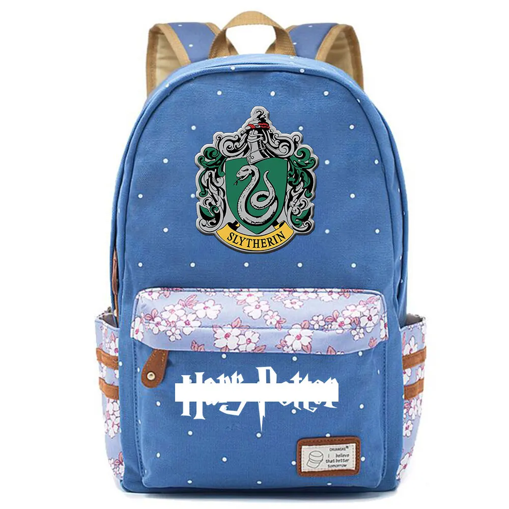 F0301 Горячая Волшебная школа Ravenclaw Орел детская школьная сумка для девочек Женская сумка рюкзак для подростков холщовый женский рюкзак