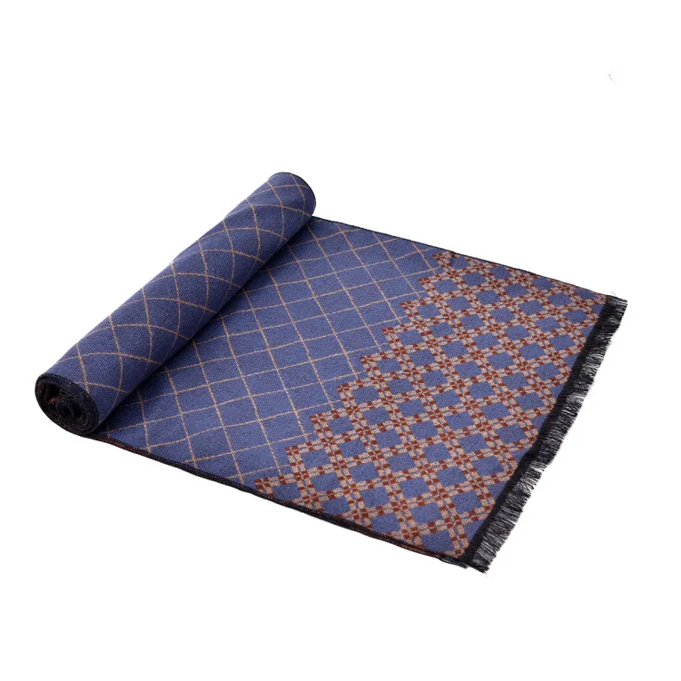 Прямая поставка 2020 мужской зимний шарф роскошный брендовый клетчатый