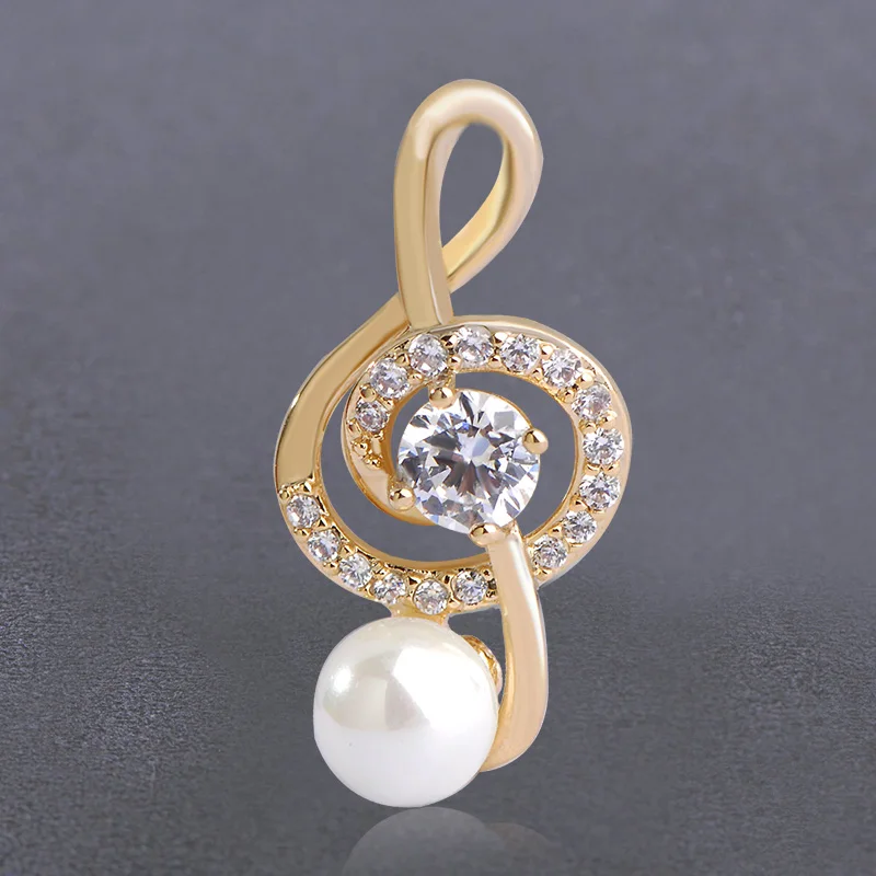 Женская Брошь с имитацией жемчуга MECHOSEN брошь для хиджаба фианитом аксессуары