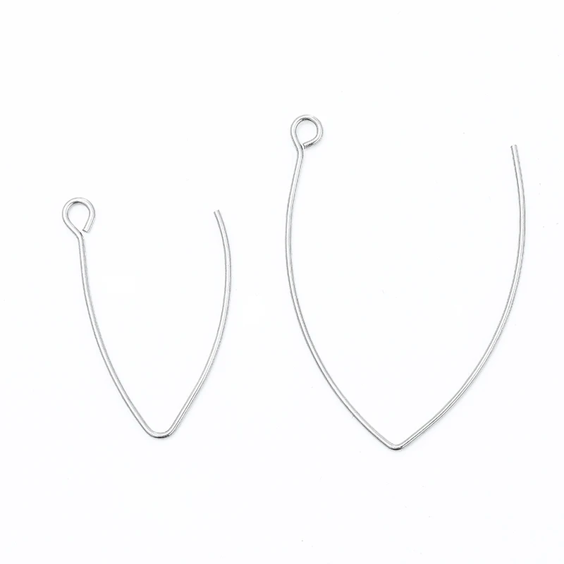 Металлические треугольные серьги Крючки из нержавеющей стали 100 шт./лот для