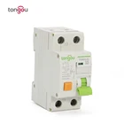 2P 1P + N 40A 6KA RCBO электромагнитный выключатель остаточного тока с защитой от перегрузки по току и утечки автомат TOBD5-63
