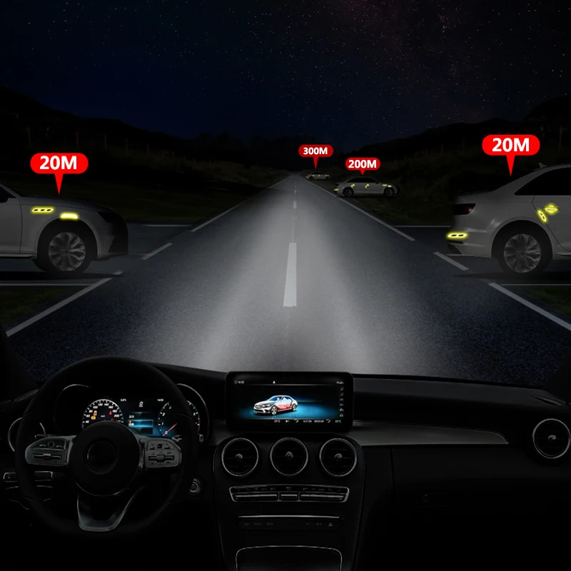 Автомобильная наклейка светоотражающая Авто Безопасность Предупреждение