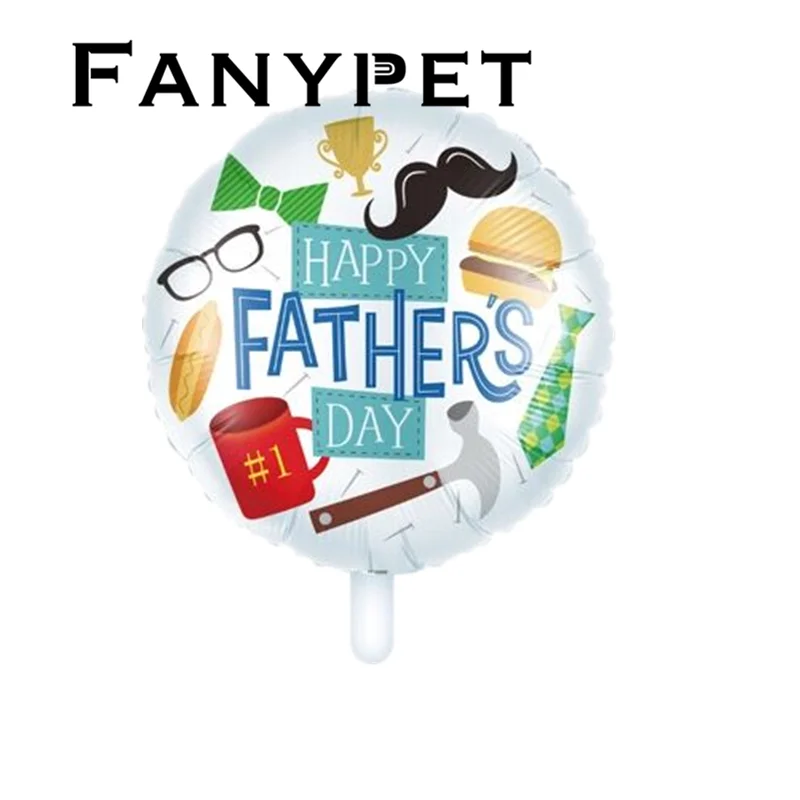 

10pcs balloons Spanish Happy Father's Day Helium Globos Feliz Dia Super Papa Foil Balloon father mother Party Decoration Globos