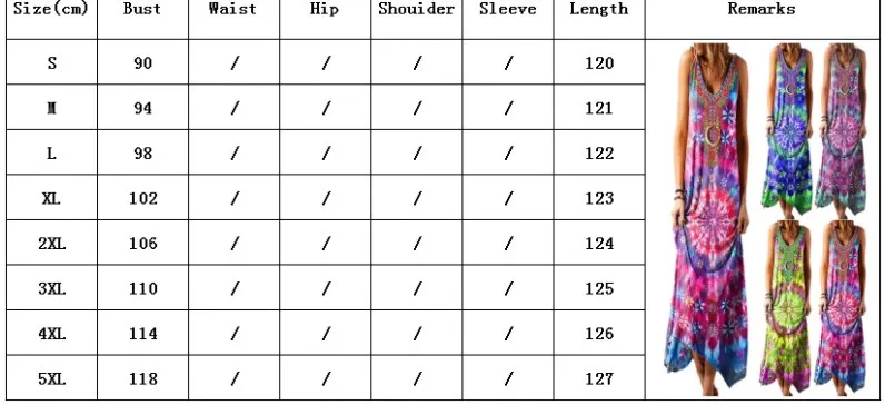 

Ladies Loose Printed Long Vest Dress Women's Vintage Sleeveless Irregular Oversized Maxi Dresses Femme 2021 Summer Ethnic Style