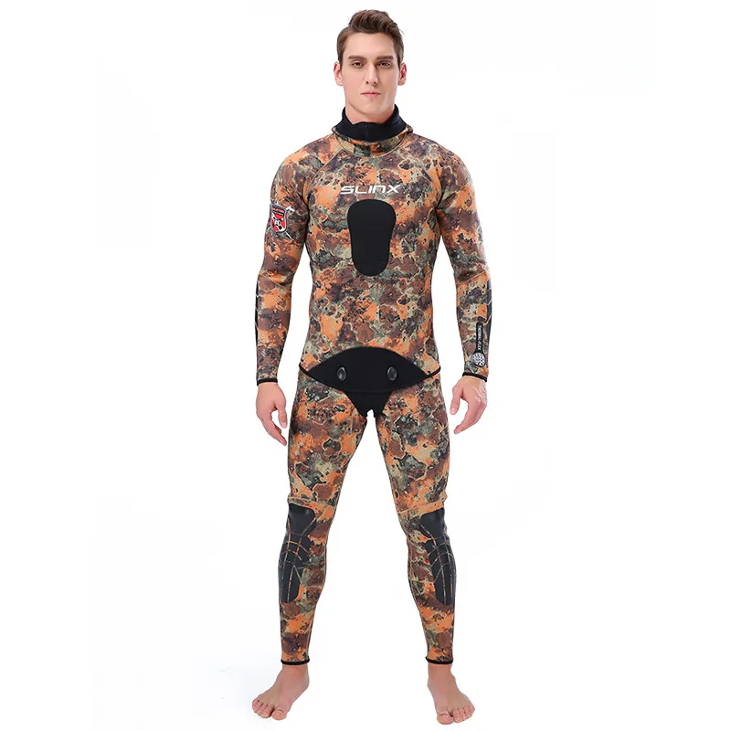 Камуфляжные гидрокостюмы для подводной рыбалки мужские 3 мм Премиум неопреновые