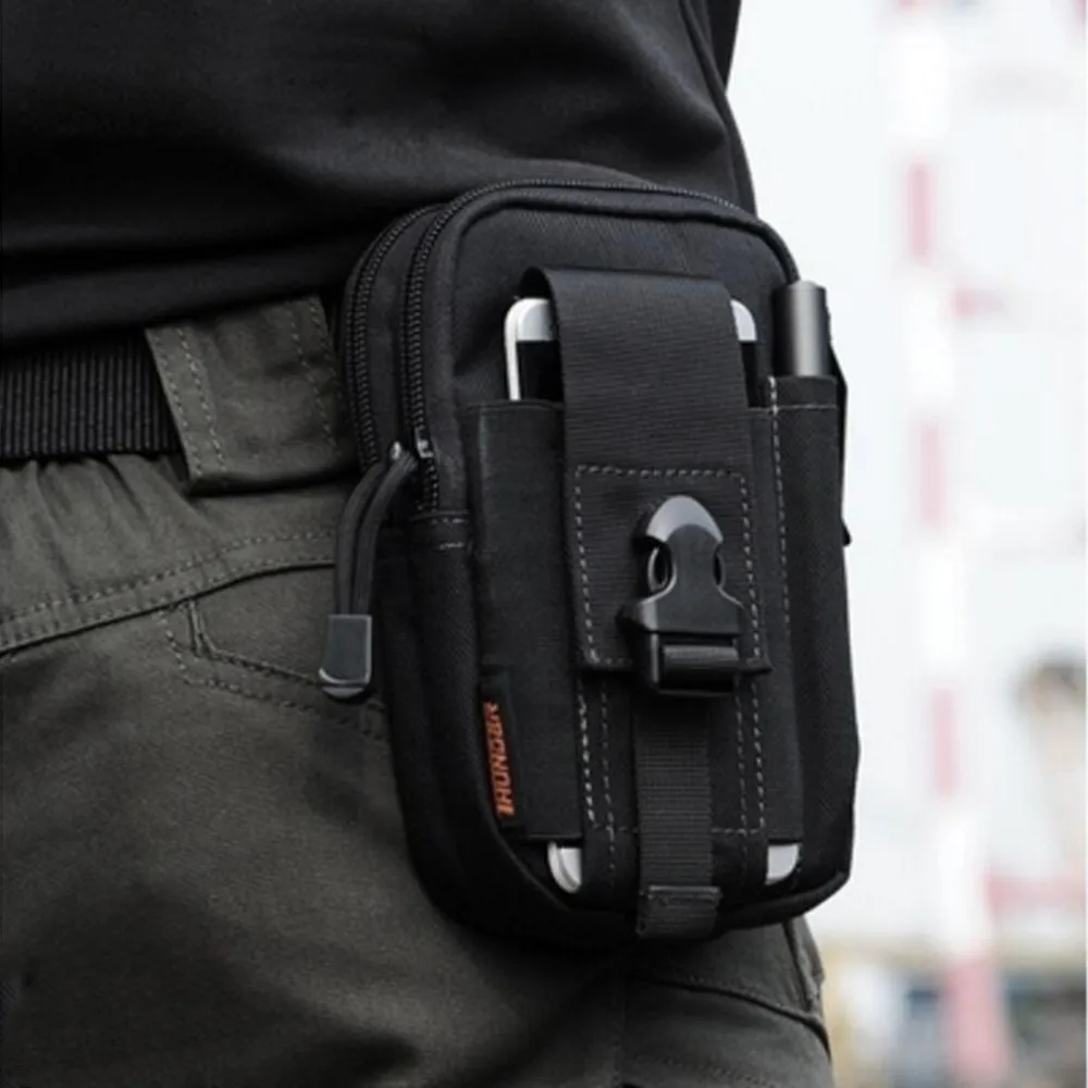 Tactical Universal Holster Military Molle Hip Waist Belt Bag Wallet Pouch Purse Phone Case with Zipper for Phone