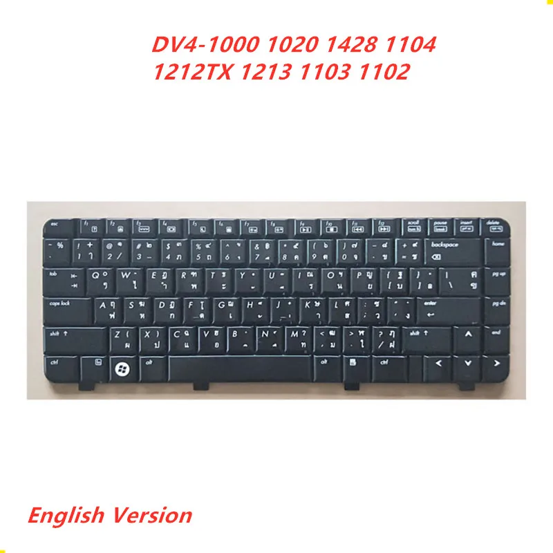 

Клавиатура с английской раскладкой для ноутбука HP DV4-1000 1020 1428 1104 1212TX 1213 1103 1102