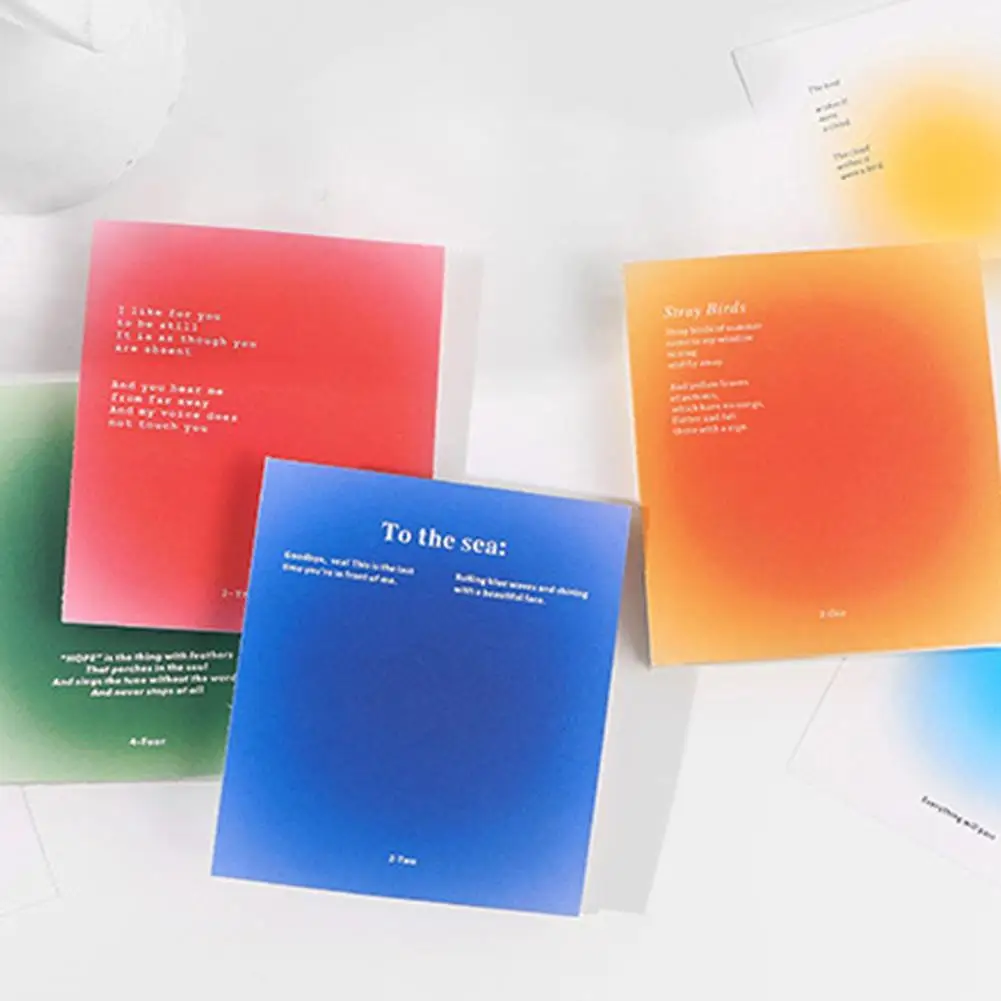 

10pcs/set Folding Paper Light and Shadow Afterglow Serie Scrapbooking Hand Folding Source Stickers Paper Material Notes Acc H9I3