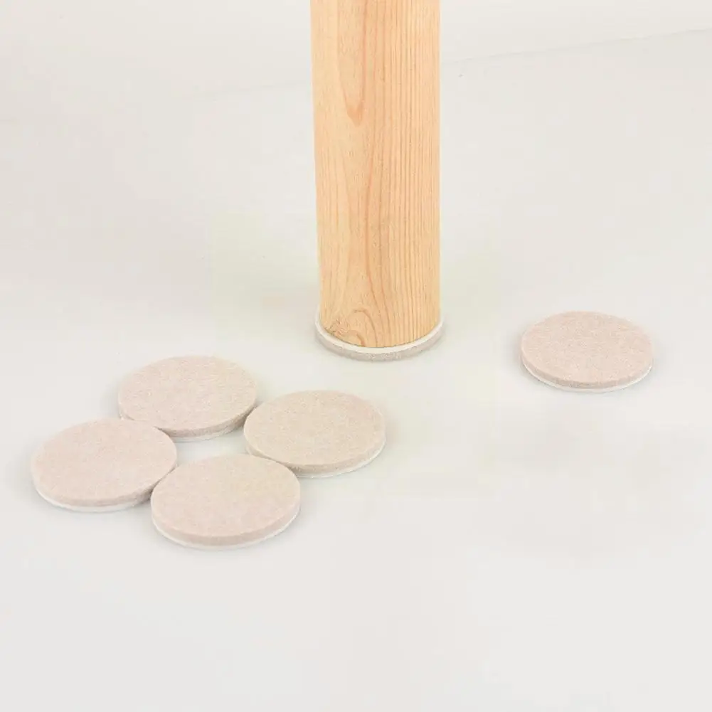 

Noise Cancelling Table Foot Mat Wool Felt Desk Chair Leg Furniture Pads Round S2D9