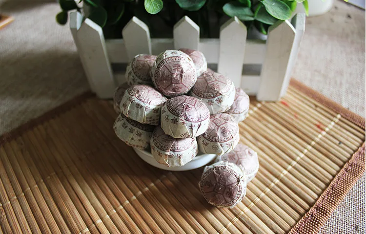 Laocang Mini Shu Pu-erh Tuo Cha клейкий Аромат Риса спелый Pu'er Tuocha