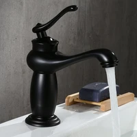 bathroom sink faucet black bronze finish brass basin sink taps single handle water taps water mixer tap