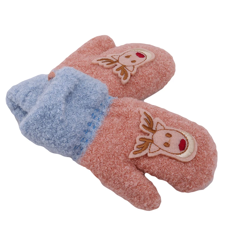 

2020 Winter Thicken Gloves For Kids Fashion Apparel Accessories Children Warm Keep Knitting Gloves Cute Christmas Deer Gloves