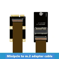 free shipping 10 30cm motherboard minipcie to m 2 network card transfer cable ae interface ngff adapter minipcie m2 cables