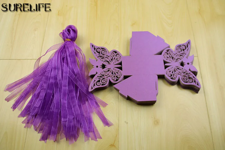 100 шт. коробка для конфет с лазерной резкой | Дом и сад