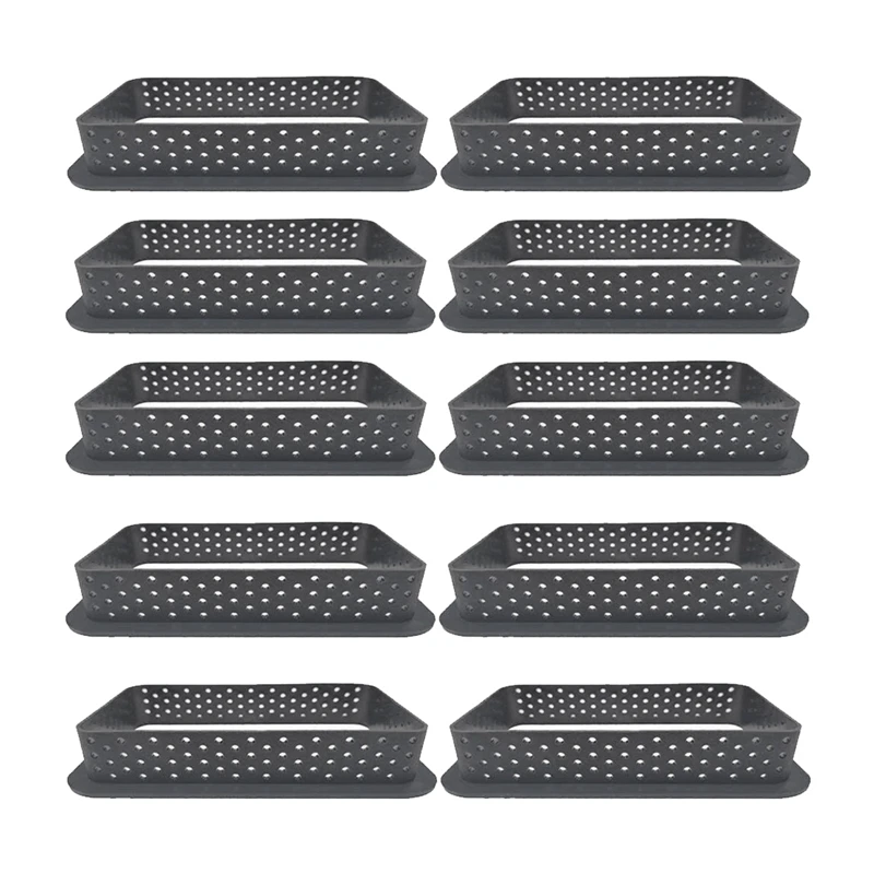 

10 шт. прямоугольник пирог кольца термостойкого перфорированные торт мусс кольцо формы для выпечки с антипригарным торт форма для мини-торт...