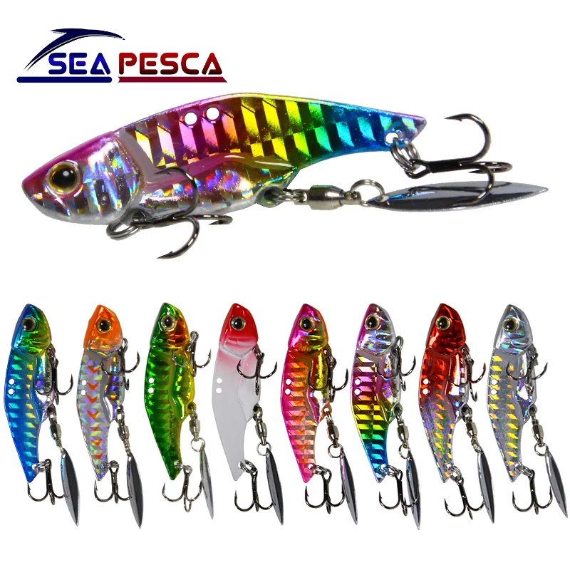 SEAPESCA рыболовная приманка металлическая твердая блесна VIB Тонущая Вибрирующая