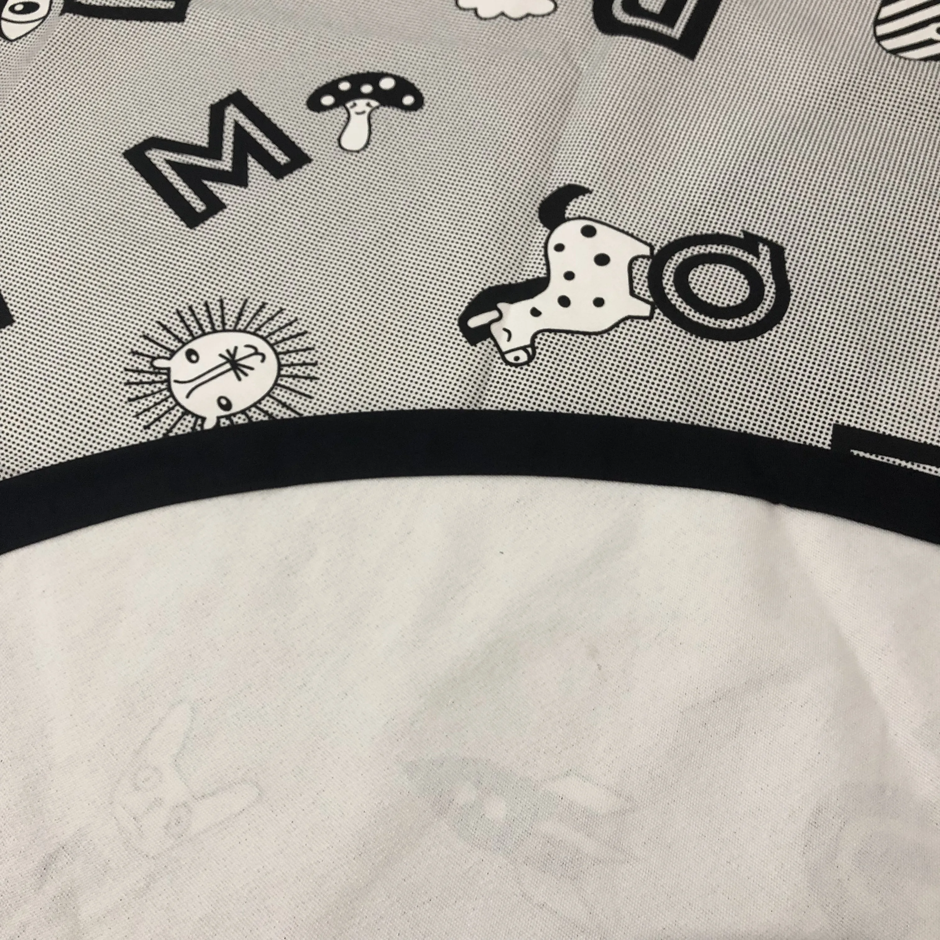 

100% convas THE ALPHABET RUG - LIGHT GREY