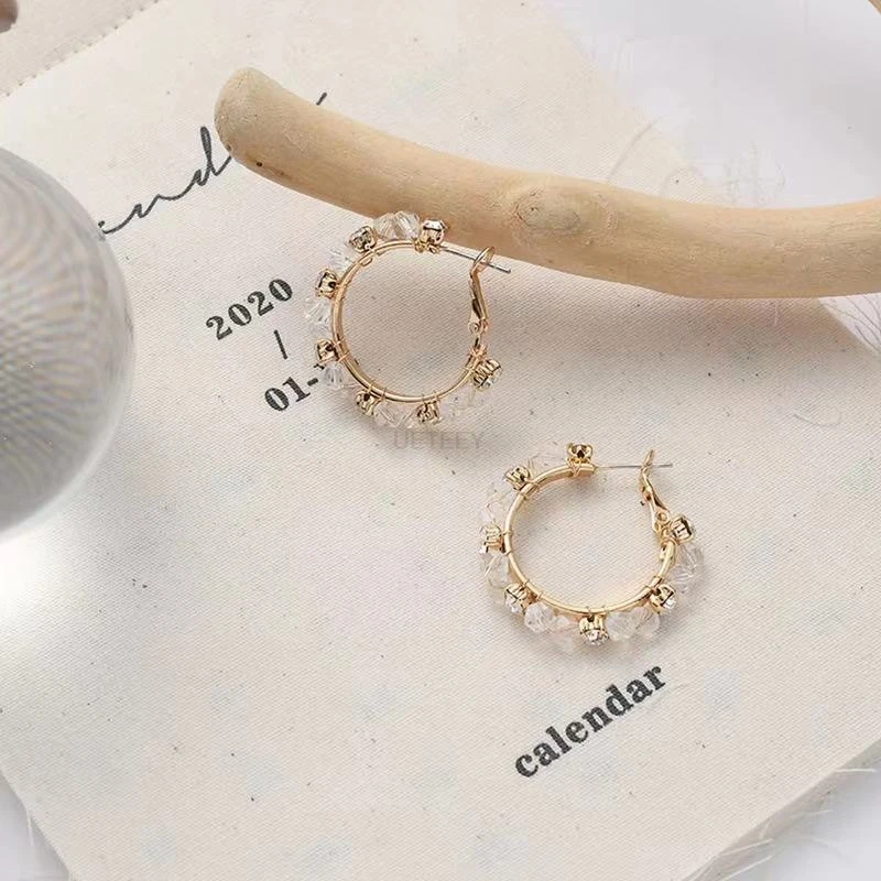 

Liwore Fashion Pearl Earrings For Women Geometric Gold Round Earrings Earrings 2021 trend Earrings Jewelry