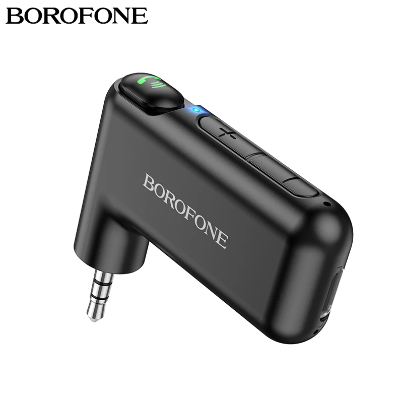 

BOROFONE Aux BT Car Bluetoother 5.0 Receiver Transmitter Adapter 3.5mm Jack Audio Player Music Wireless Handsfree Reciever