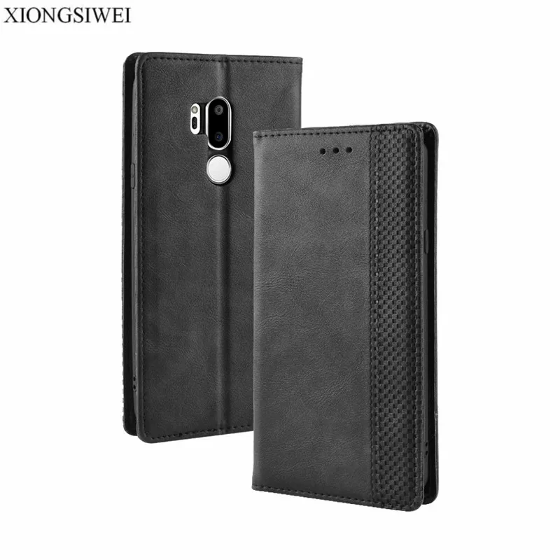 Защитный флип чехол для LG G7 тонкий бумажник G 7 ThinQ G710 LGG7|Бамперы| |