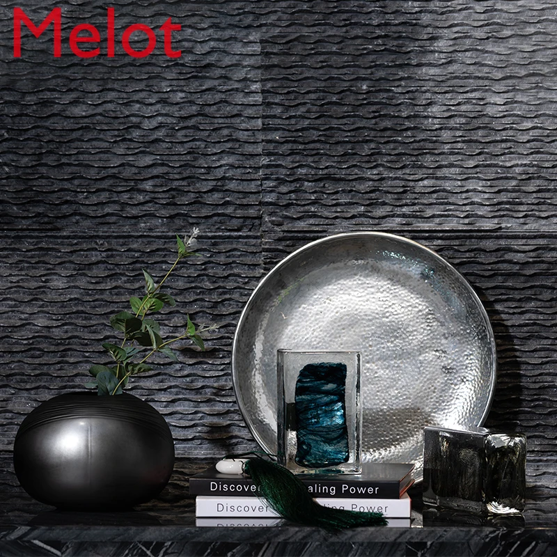 

Gradient Creative Crystal Transparent Glass Furnishing Article Modern Geometric Living Room Decorations Furnishings Home