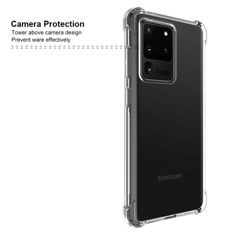 Air Cushion Shockproof Case on for Samsung Galaxy S20 Ultra S10 S9 S8 J4 J6 J8 A6 A8 Plus 2018 S10e 5G S7 Edge Bumper Back Cover | Мобильные