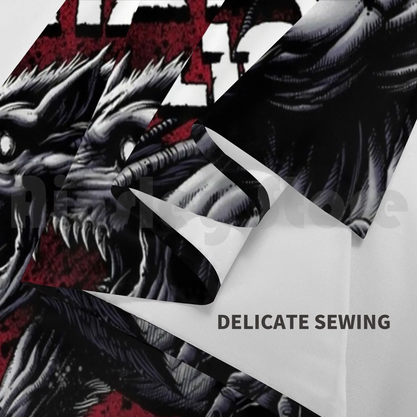 Гобелен с волком демоном злом гобелен для гостиной спальни металлический