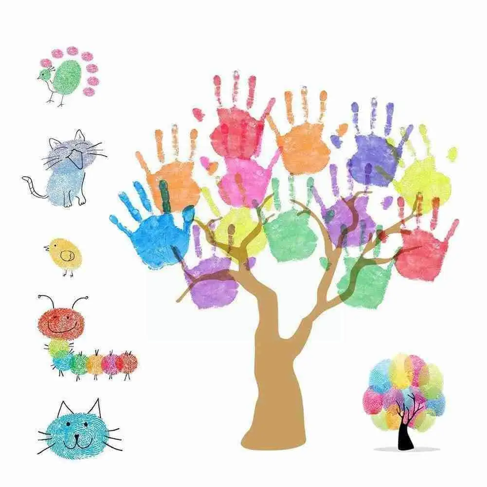 

Набор для рисования пальцами, интересная картина пальцами в форме ладони, детские развивающие игрушки, игрушка для раннего развития, развив...