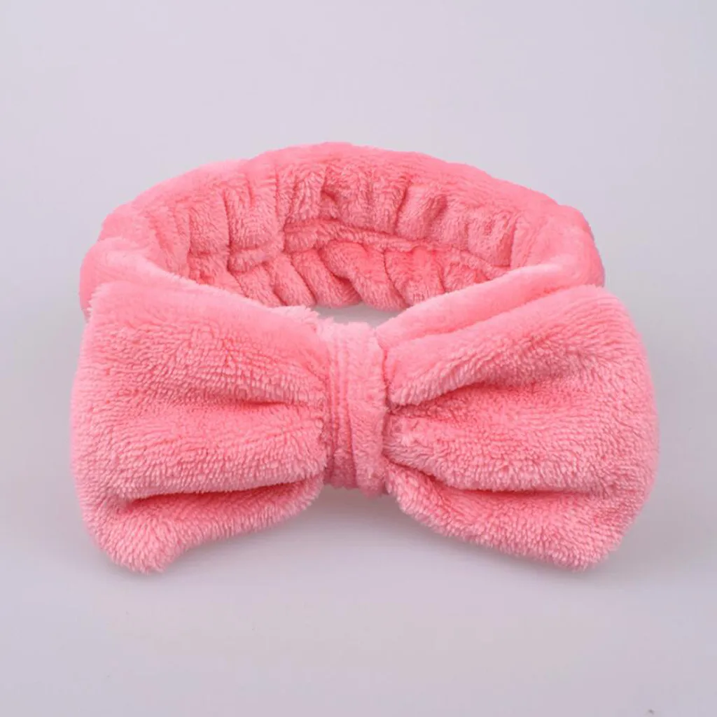 

Women Makeup Coral Fleece Headband Wash Face Soft Hair Holder Elastic Top Knot Hairbands Girl Headwear Hair Accessories Hairband