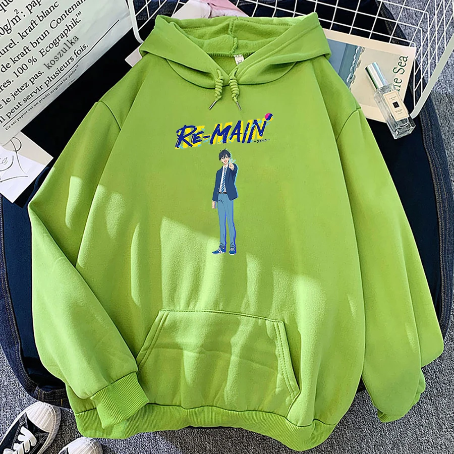 

Hot Anime RE-MAIN Hoodie Women Manga Harajuku Oversized Minato Hoodies Female Kawaii Moletom Sweatshirt Pullover Chinu Hoody