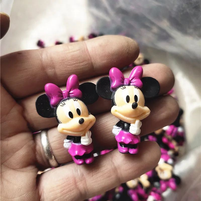 30 шт. 4 см маленькие размеры Disney Mini Minnie кукла мышка модель стильная футболка с