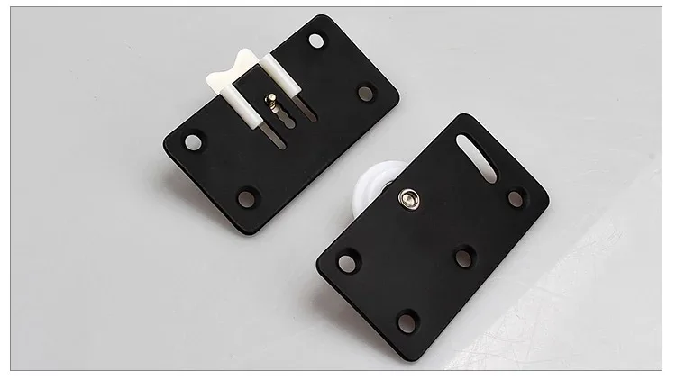 1 комплект черный шкаф раздвижные стальные двери колеса бесшумный шкив нейлон