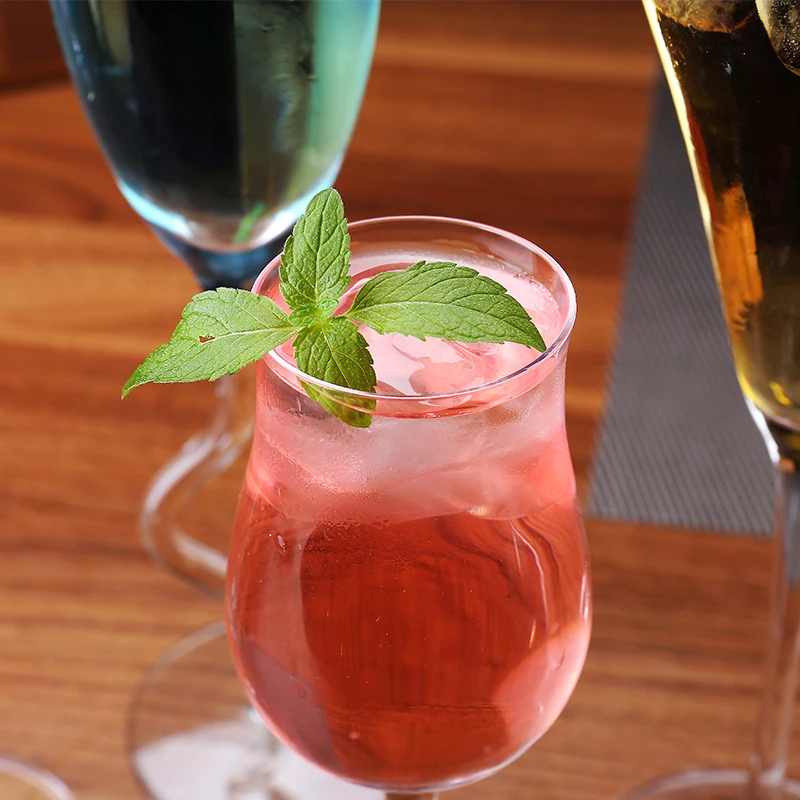 Бессвинцовый стеклянный бокал для шампанского флейты серийный красного вина