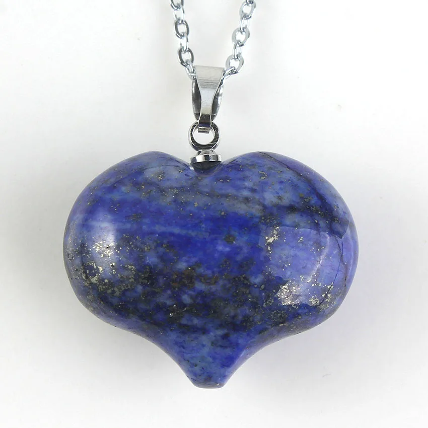 Женское Ожерелье с лазуритом FYJS цепочка уникальным покрытием серебром розовый