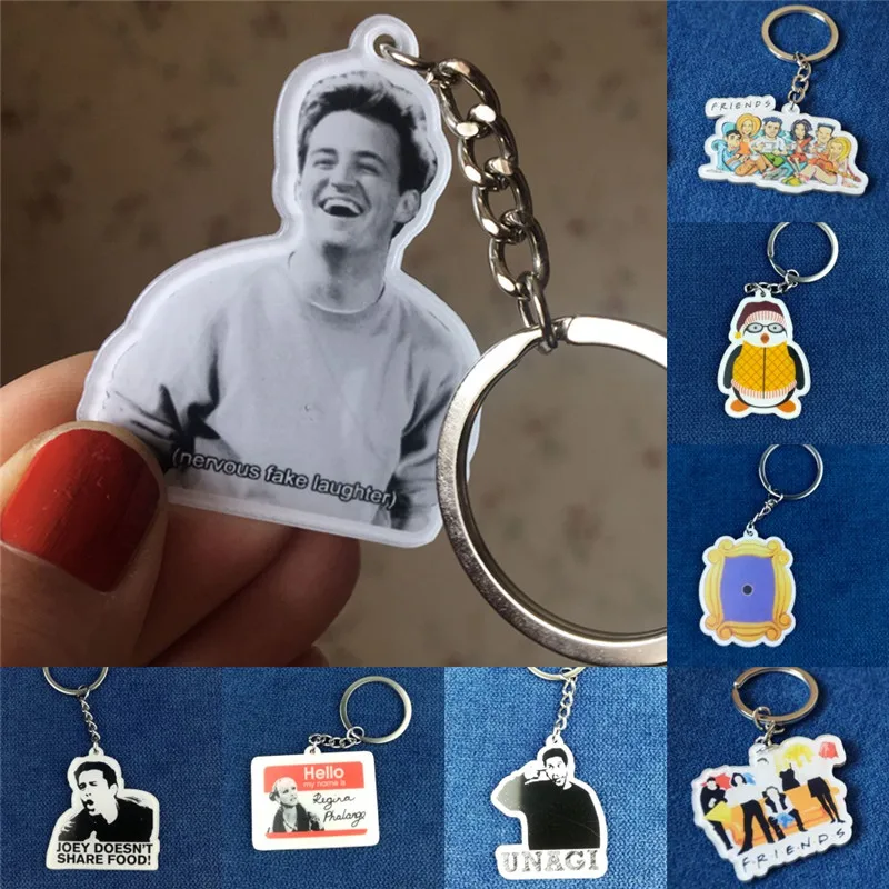 Телевизионная серия персонажи мультфильмов акриловые брелки для ключей