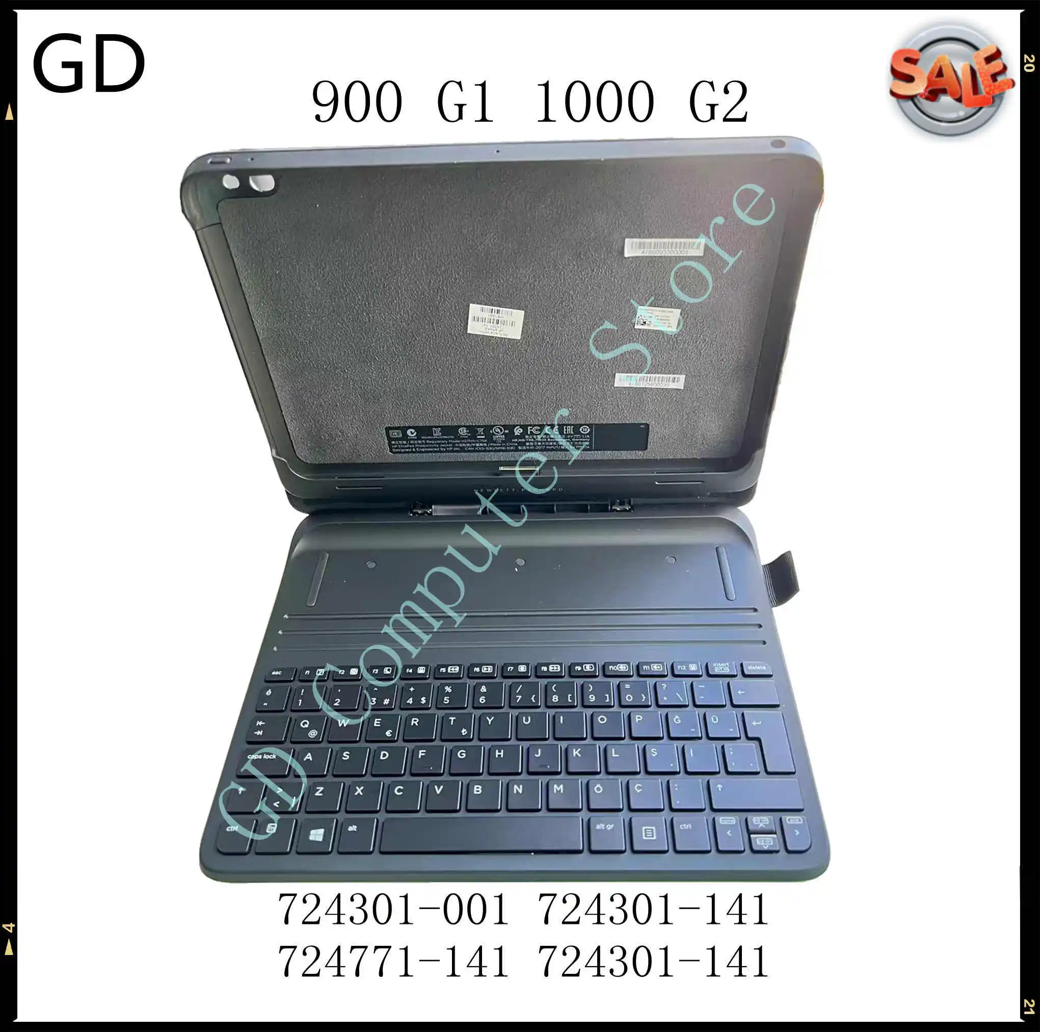 Новая Оригинальная док-станция для HP ElitePad 900 G1 1000 G2 базовая клавиатура HSTNN-C75K 724301-001