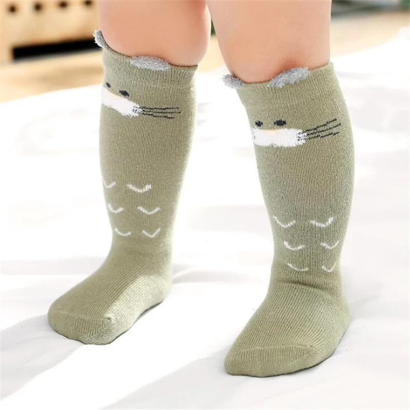 

Christmas Gift Straight Sock Cute Wool 3D Baby Thermal Animal Xmas Winter Deer Sock Kids Keep Warm Socks